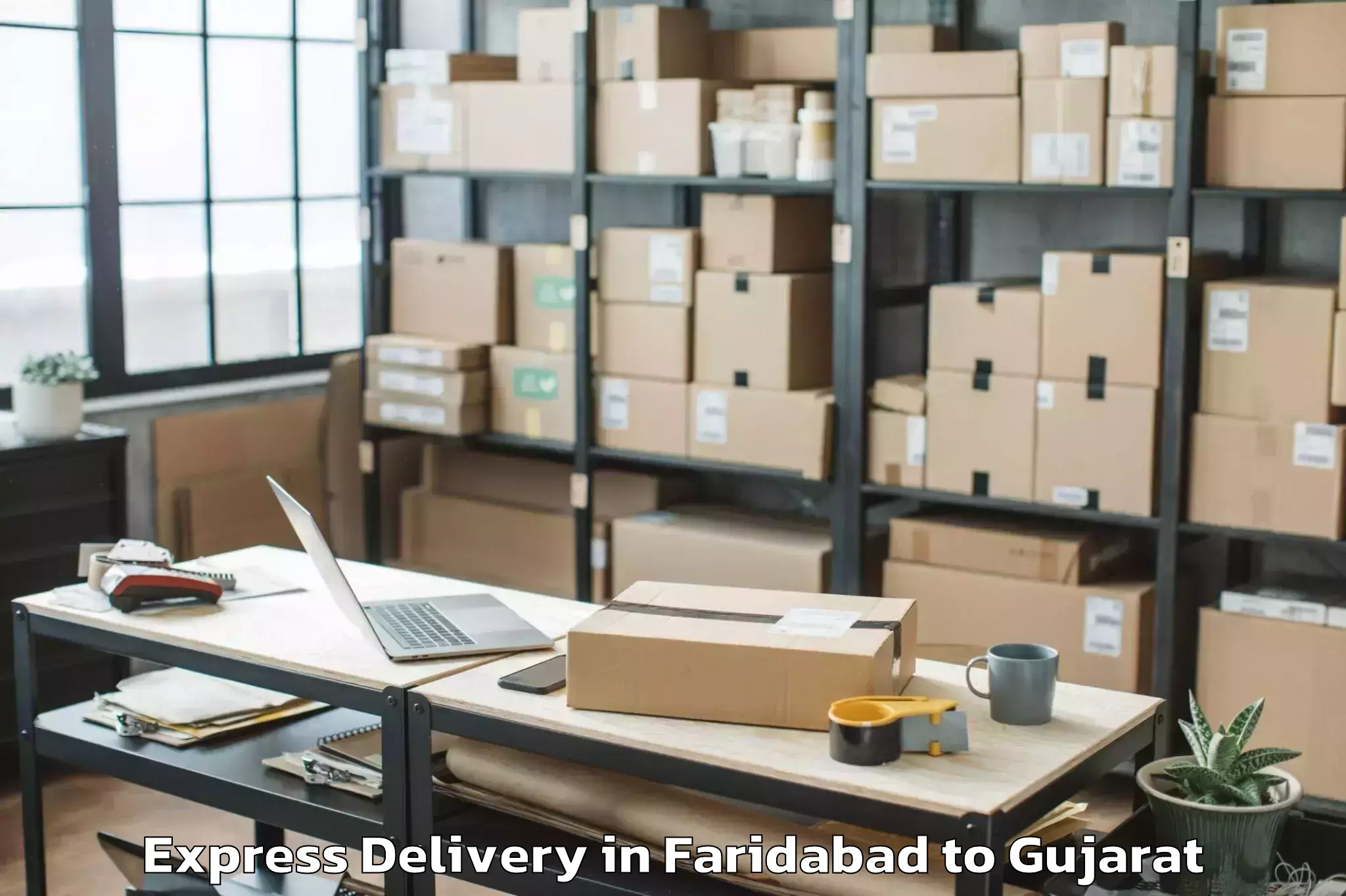 Faridabad to Harij Express Delivery Booking